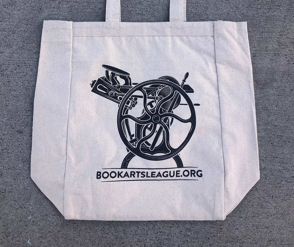 Book Arts League Letterpress Tote Bag & Fundraiser