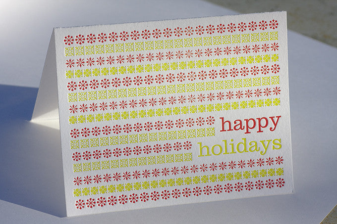 Custom Design and Letterpress Holiday Cards