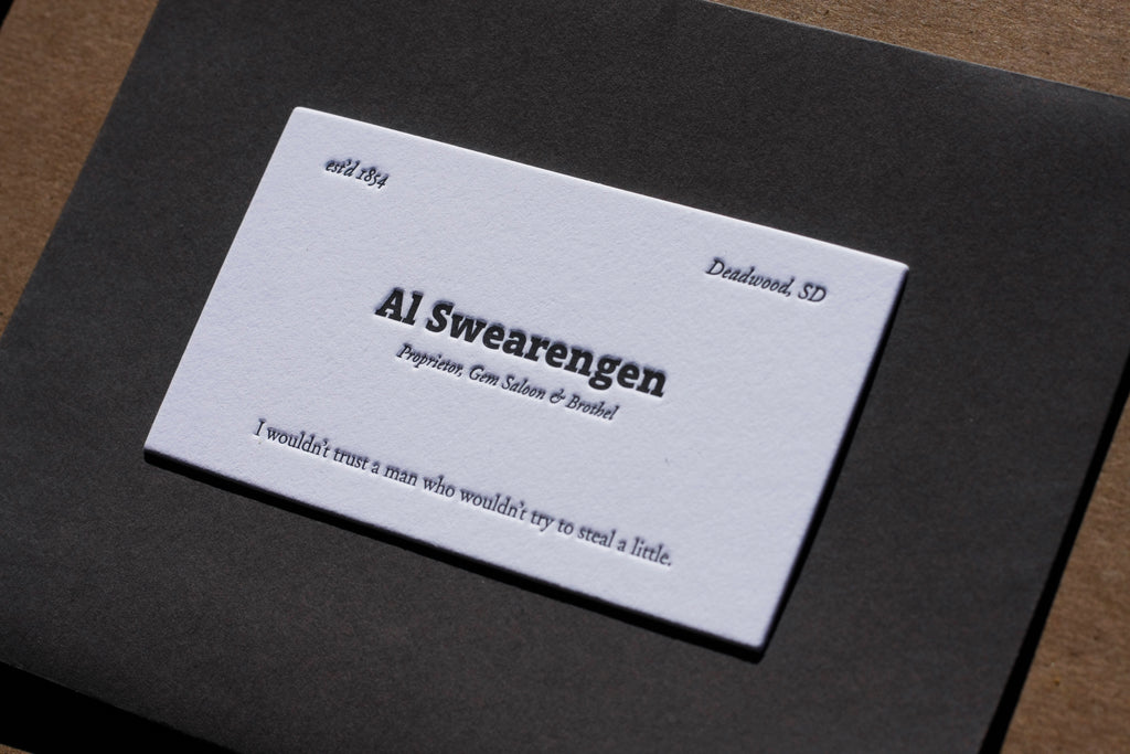 Predesigned Template Letterpress Business Cards Launched!