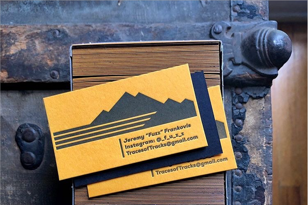 Letterpress Business Cards for a Photographer