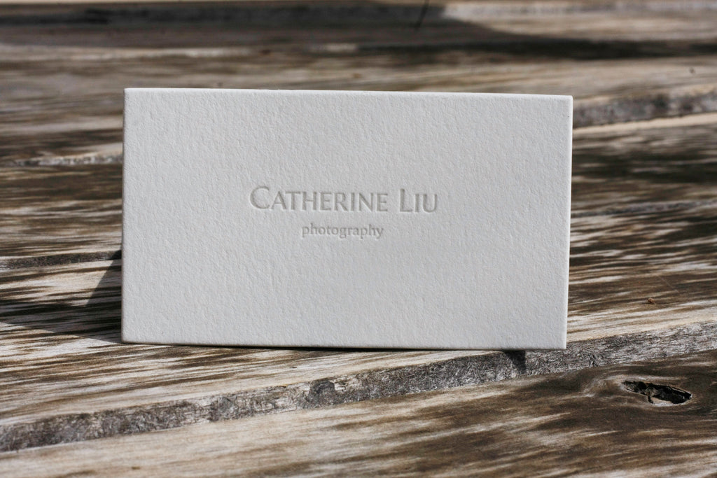 Letterpress Business Cards for a Photographer