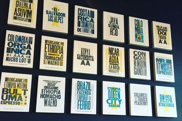 Letterpress Posters for Allegro Coffee Roasters