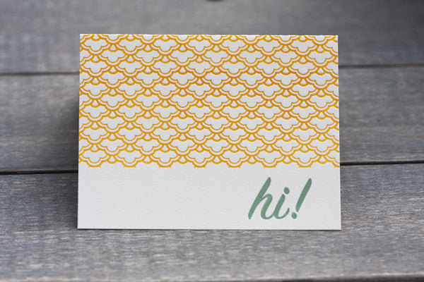 Letterpress Printed 