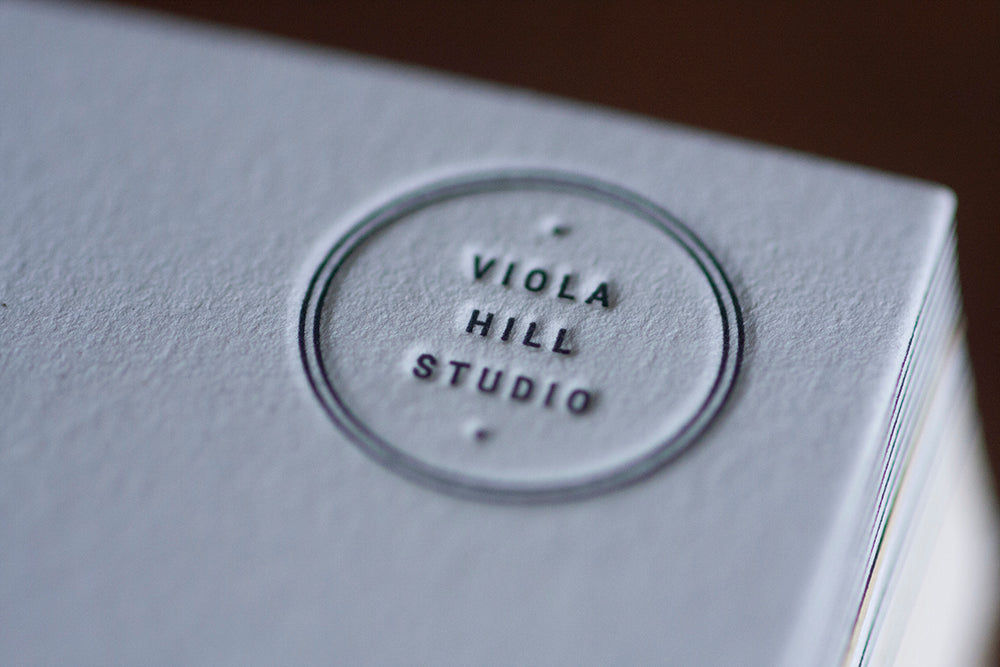 Duplexed Business Cards for Viola Hill Studios