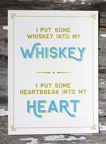 Whiskey Mini Print - Felice Brothers